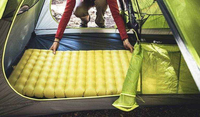 sleeping pad inside of tent adjusting sleeping pad