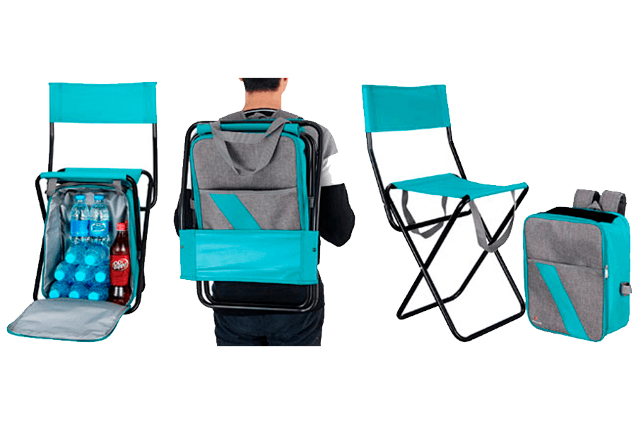 Backpack cooler chair