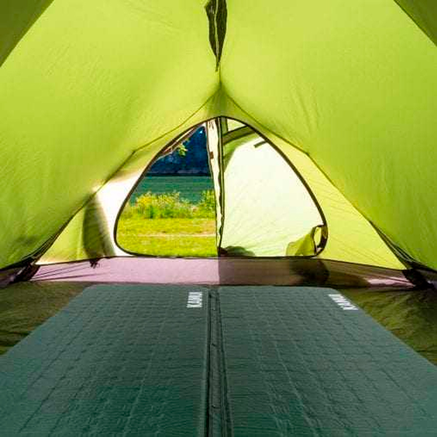 KAMUI sleeping pads in tent