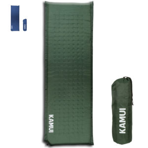 Self Inflating Sleeping Pad 2 inch Thick Pad Connectable with Multiple Mattresses for Tent and Family Camping