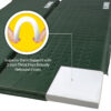 Superior Back Support with 2 Inch 5 cm Thick High Density Rebound Foam Sleeping Pad