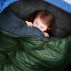 Baby boy inside a sleeping bag