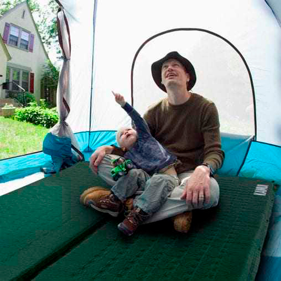 Family on Sleeping Pad Kamui Outdoors