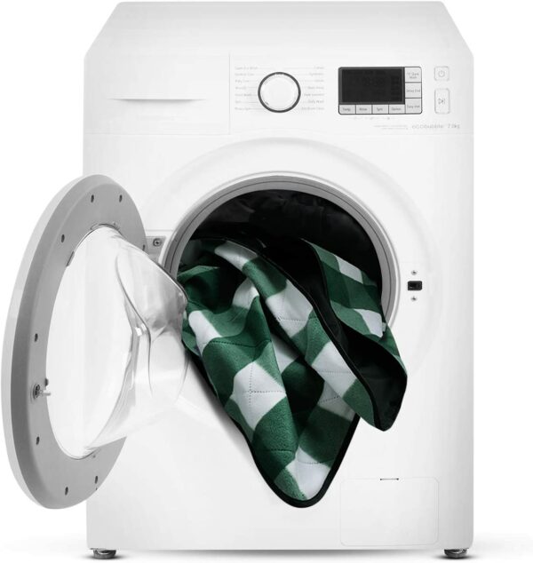 KAMUI Waterproof Outdoor Blanket Green and White Wash Machine