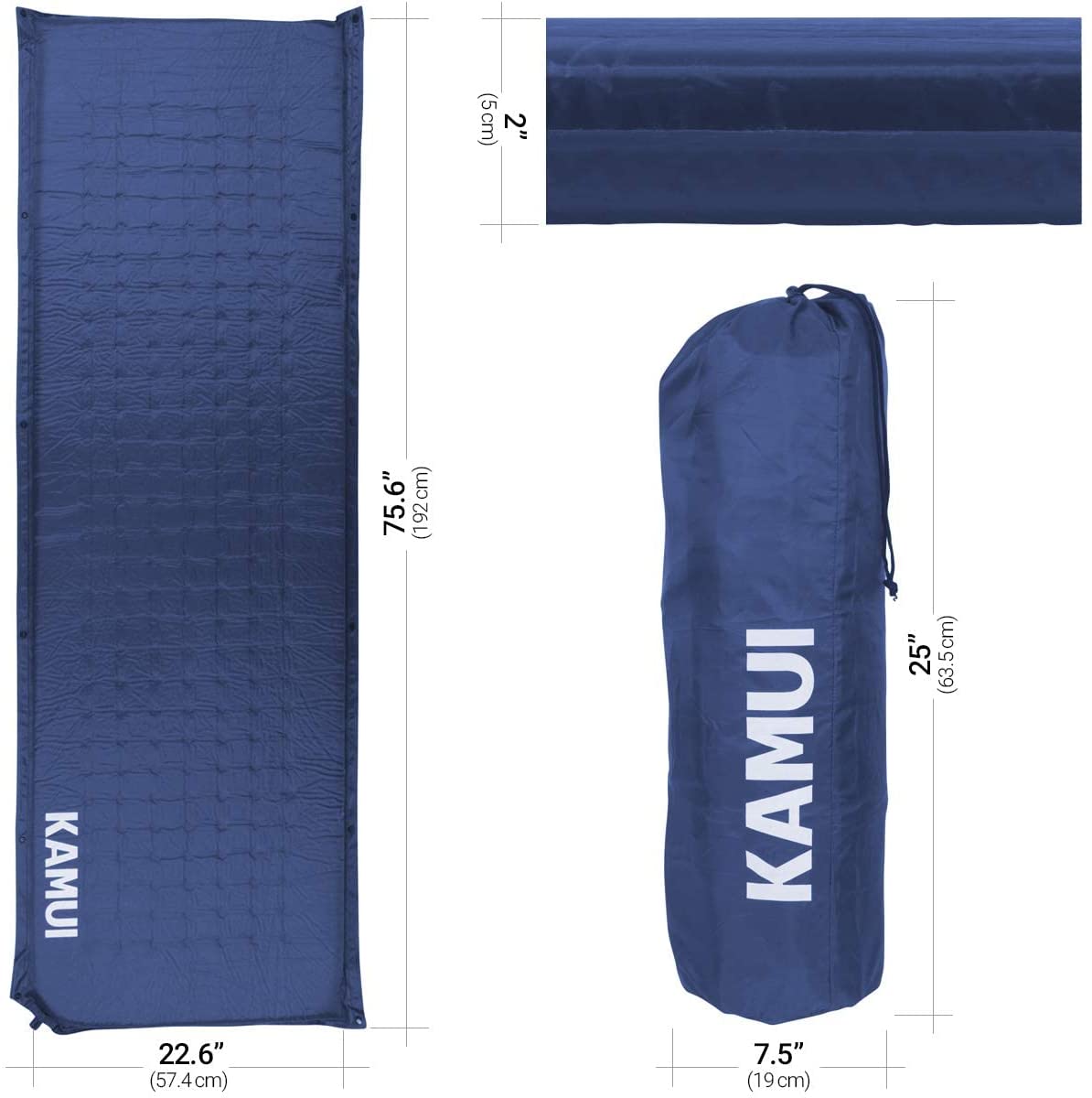 KAMUI self inflating sleeping pad Size Blue