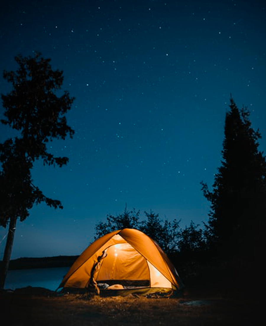 Tent under the stars