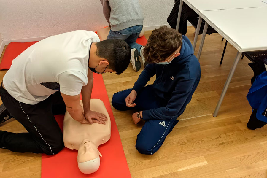 CPR First Aid Training Concept