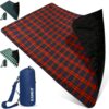 KAMUI Waterproof Outdoor Blanket Blue and Red 1