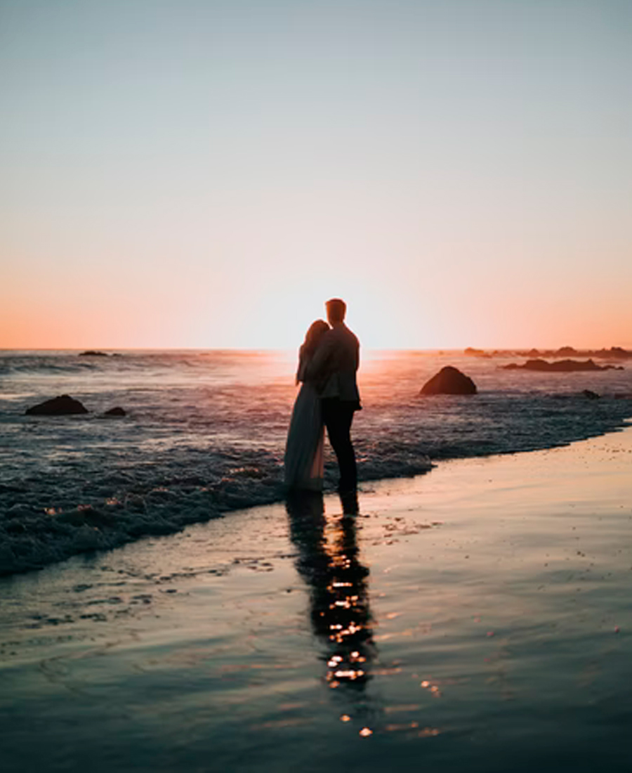 couple on beach