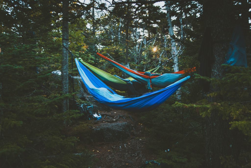hammock camping place