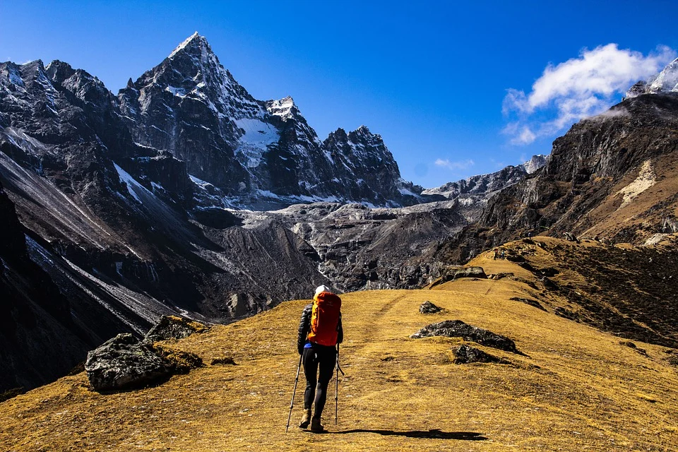 backpacking in mountains