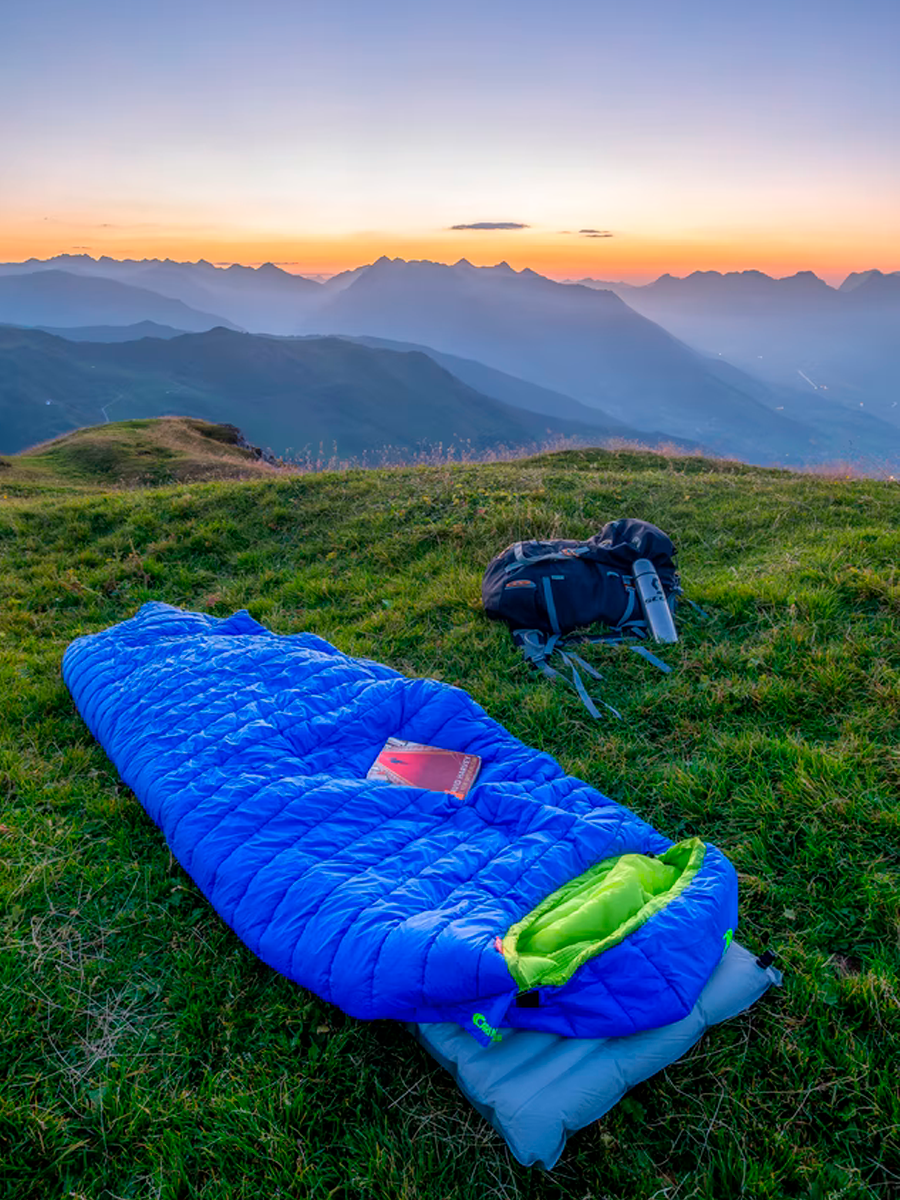 sleeping bag and mat