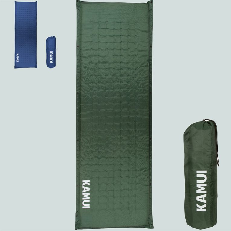 1-4 Self Inflating Sleeping Pad 2 inch Thick Pad Connectable with Multiple Mattresses for Tent and Family Camping - New Valve