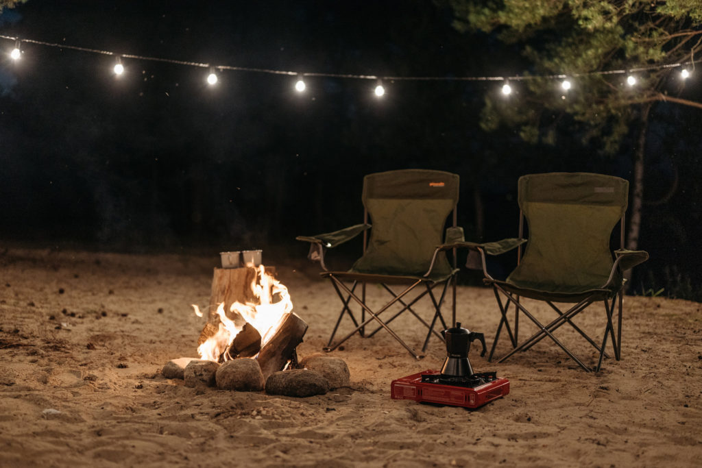 two classic camp chairs