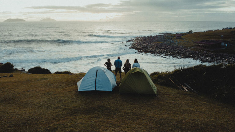beach camping