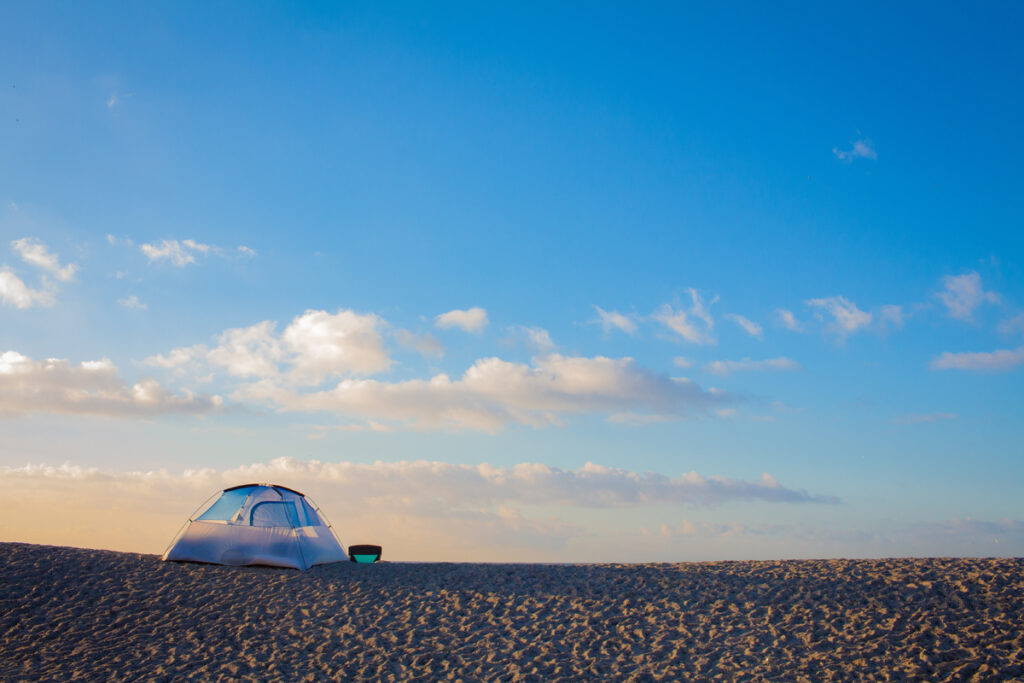 Camping in Dana Point Beach