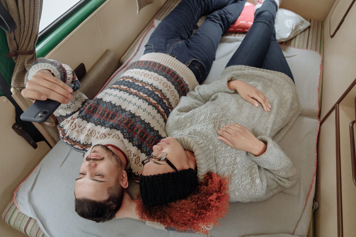 couple in a car