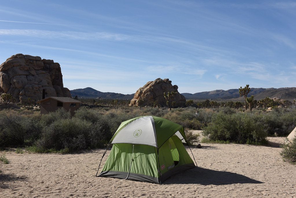 Camping in outlet hot weather