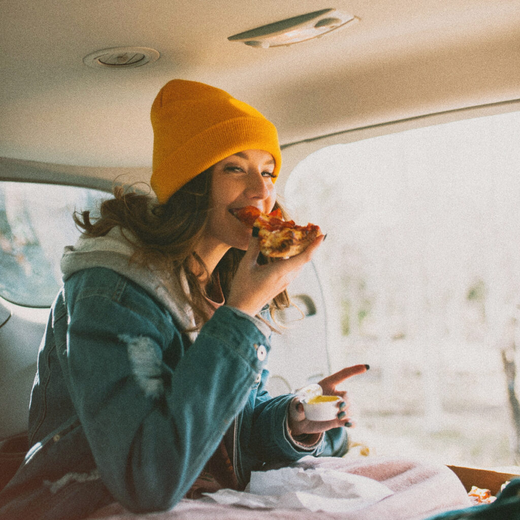 Eating In a Car