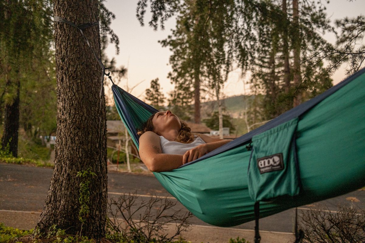 Hammock as a sleeping pad alternative