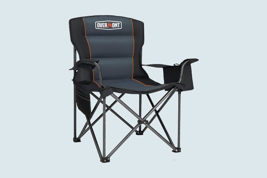 Overmont Oversized Folding Camping Chair - Heavy Duty Collapsible Chairs