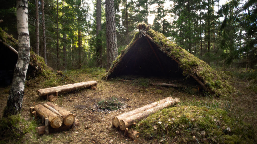 Grass shelter