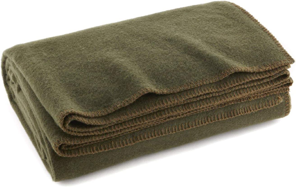 Olive Drab Green Warm Fire Retardant Blanket