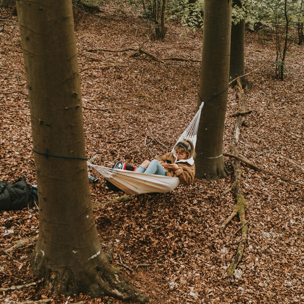 hammock setup