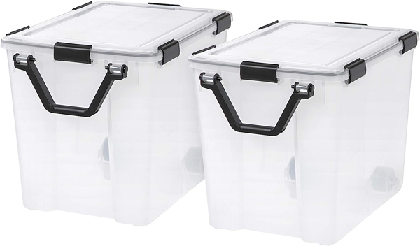 IRIS USA 103 Quart WEATHERPRO Plastic Storage Box
