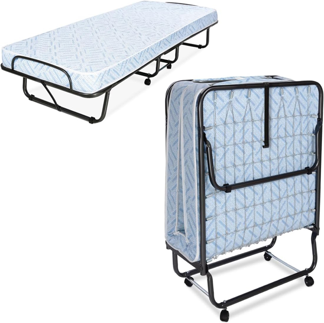 Milliard Lightweight Folding Cot with Mattress