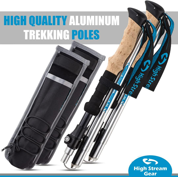High Stream Gear Collapsible Hiking Poles
