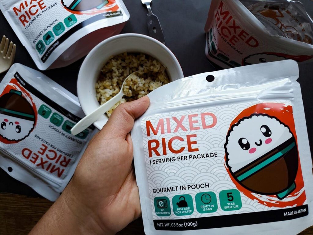 kamui mixed rice rice mix meal for hiking
